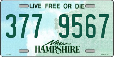 NH license plate 3779567