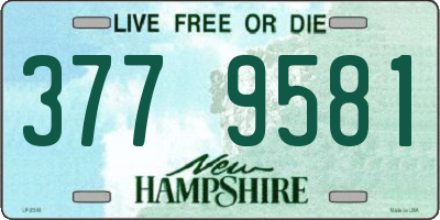 NH license plate 3779581