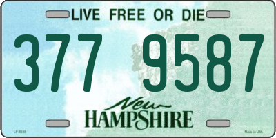 NH license plate 3779587