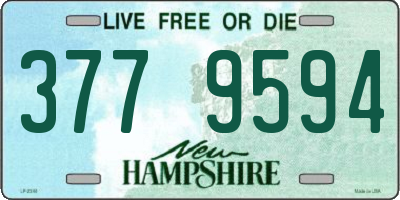 NH license plate 3779594
