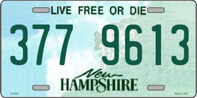 NH license plate 3779613