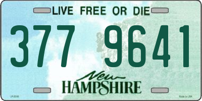 NH license plate 3779641
