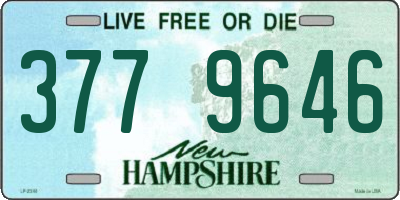 NH license plate 3779646