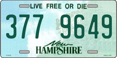 NH license plate 3779649