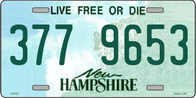 NH license plate 3779653
