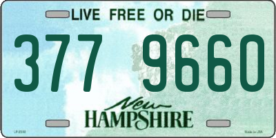 NH license plate 3779660
