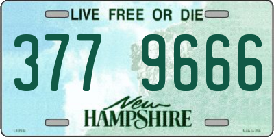NH license plate 3779666