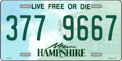 NH license plate 3779667