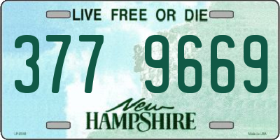 NH license plate 3779669