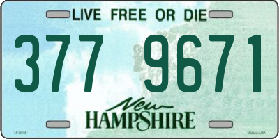 NH license plate 3779671