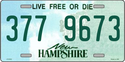 NH license plate 3779673