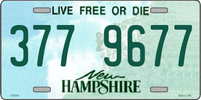NH license plate 3779677