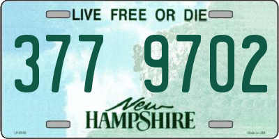 NH license plate 3779702
