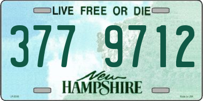 NH license plate 3779712