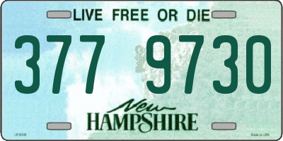 NH license plate 3779730