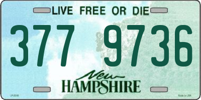 NH license plate 3779736