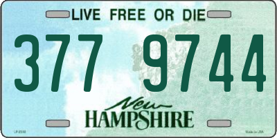 NH license plate 3779744