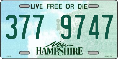 NH license plate 3779747