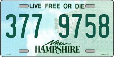 NH license plate 3779758