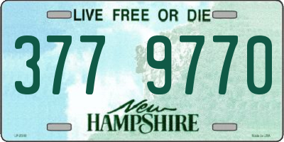 NH license plate 3779770