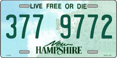 NH license plate 3779772