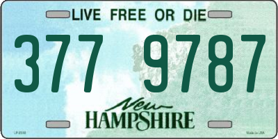 NH license plate 3779787