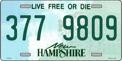NH license plate 3779809