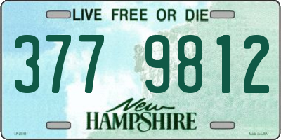 NH license plate 3779812