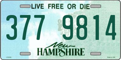 NH license plate 3779814