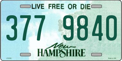 NH license plate 3779840
