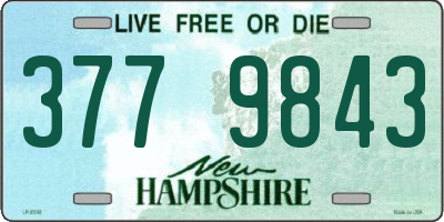 NH license plate 3779843