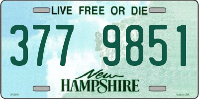 NH license plate 3779851