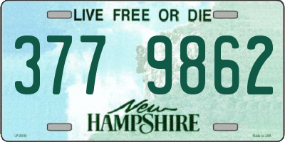 NH license plate 3779862