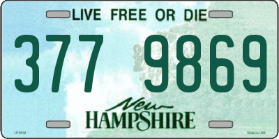 NH license plate 3779869