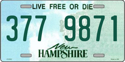 NH license plate 3779871