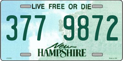 NH license plate 3779872