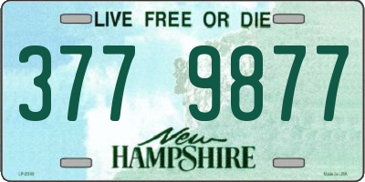 NH license plate 3779877