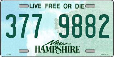 NH license plate 3779882