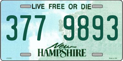 NH license plate 3779893