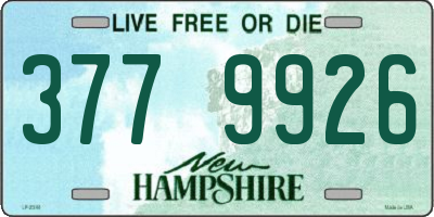 NH license plate 3779926