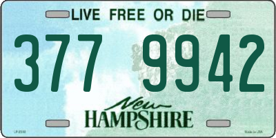 NH license plate 3779942