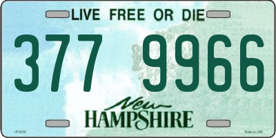 NH license plate 3779966