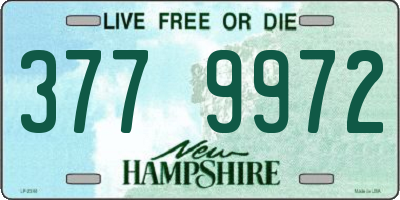 NH license plate 3779972