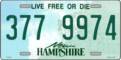NH license plate 3779974