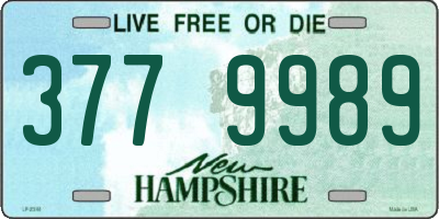 NH license plate 3779989