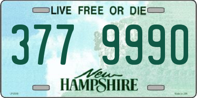 NH license plate 3779990