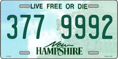 NH license plate 3779992