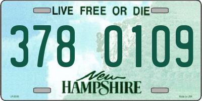 NH license plate 3780109
