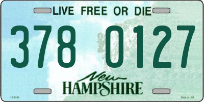 NH license plate 3780127