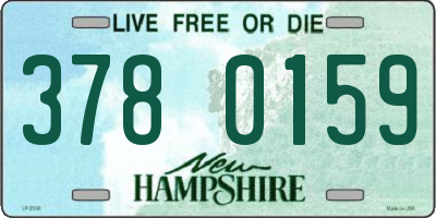 NH license plate 3780159